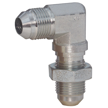 37º Bulkhead Flare Fittings Elbow with Lock Nut